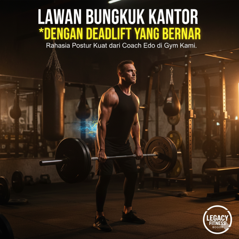 🏋️ Lawan Bungkuk Kantor dengan Deadlift yang Benar: Rahasia Postur Kuat dari Coach Edo di Legacy Fitness